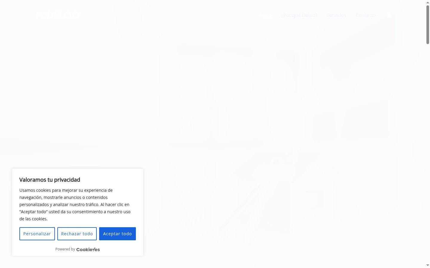Snímka obrazovky banera súhlasu zobrazeného pred akoukoľvek interakciou