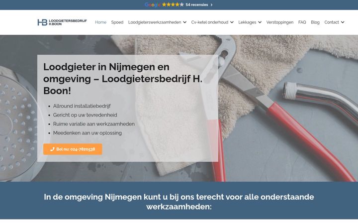 Екранна снимка на deloodgieternijmegen.nl