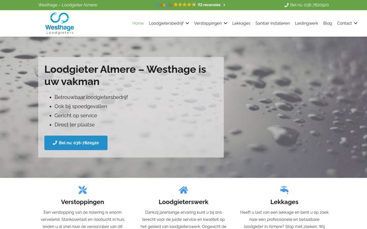 Екранна снимка на deloodgietersalmere.nl