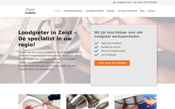 Screenshot of deloodgieterzeist.nl