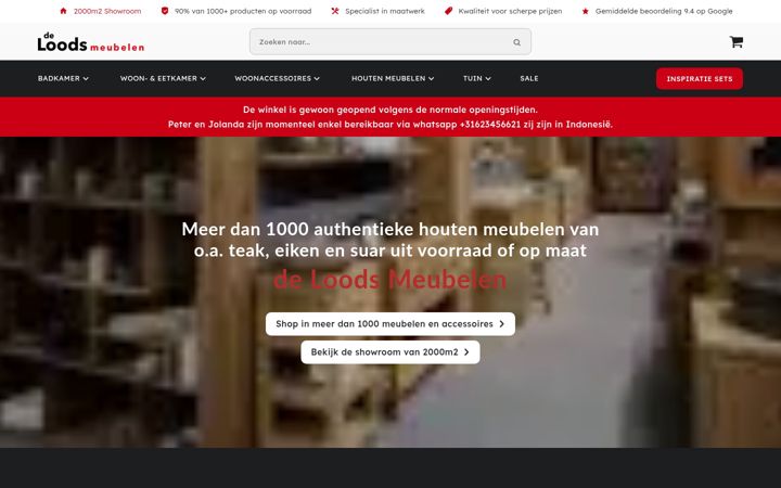 Screenshot of deloodsmeubelen.be