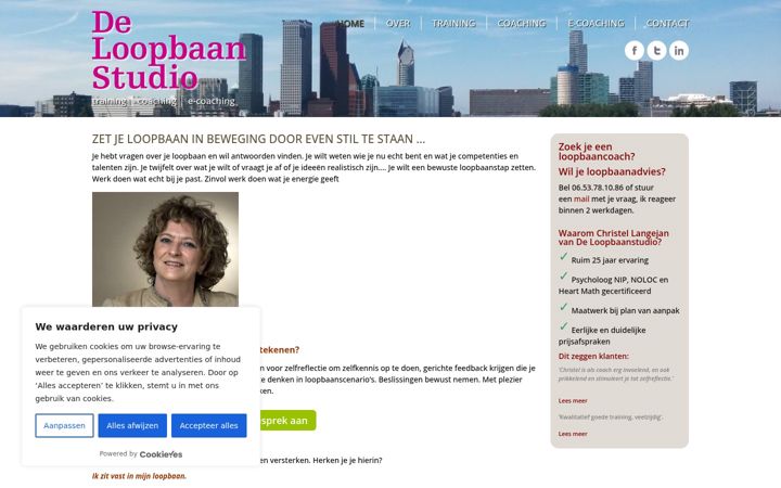 Screenshot of deloopbaanstudio.nl