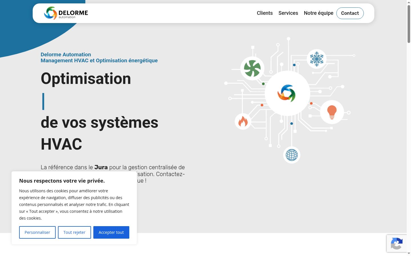 Captura de ecrã do banner de consentimento apresentado antes de qualquer interação