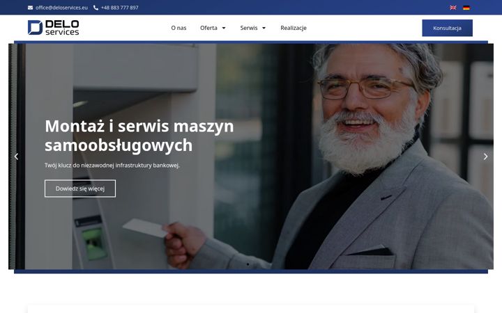 Ekrano kopija deloservices.eu