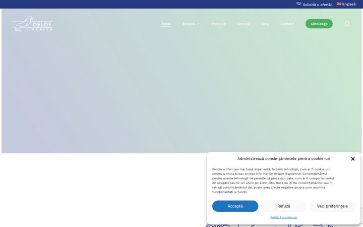 Screenshot di delosmedica.ro