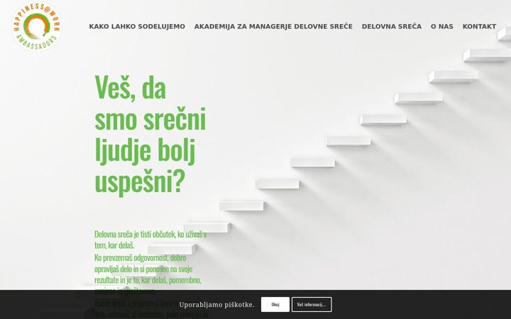 Screenshot von delovnasreca.si