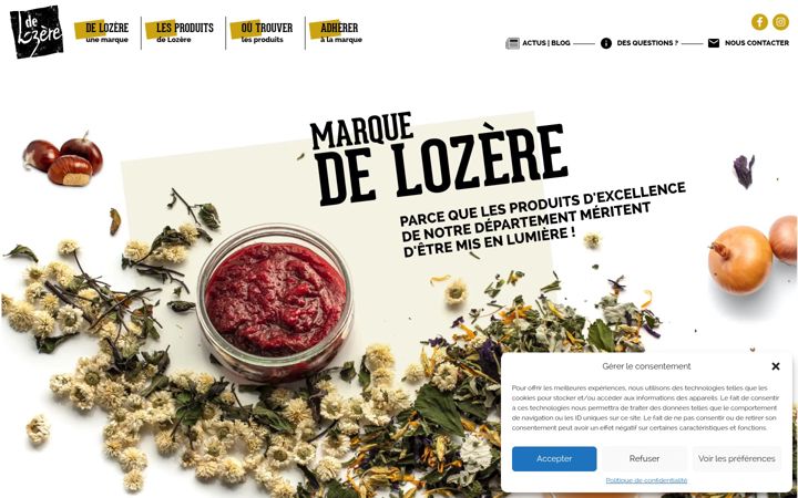 Ekraanipilt saidist delozere.fr