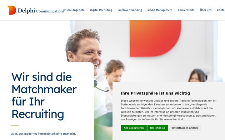 Screenshot of delphi-com.de