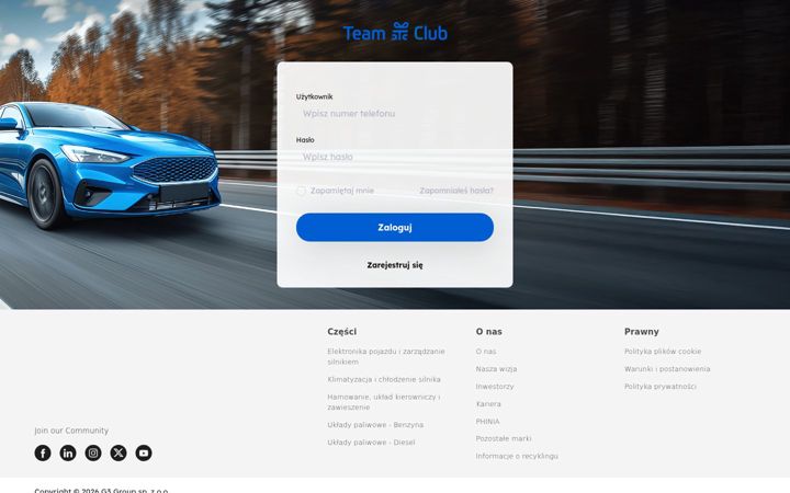 Captură de ecran a delphi-teamclub.pl