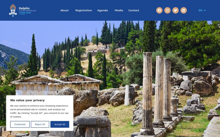 Ekrano kopija delphicheritage.eu