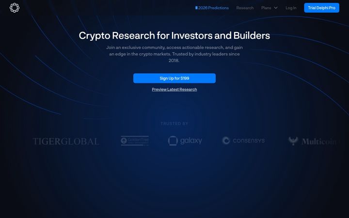 Kuvakaappaus sivustosta delphidigital.io