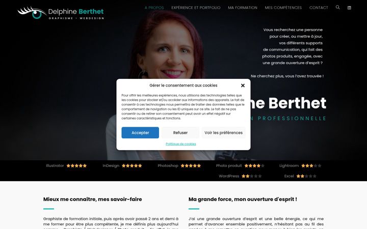 Ekraanipilt saidist delphine-berthet.fr