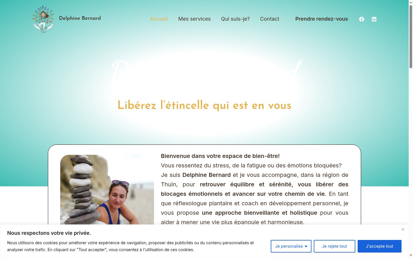 Screenshot tal-banner tal-kunsens muri qabel kwalunkwe interazzjoni