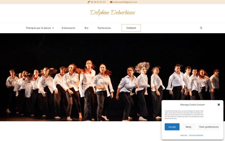 Screenshot of delphinedebarbieux.fr