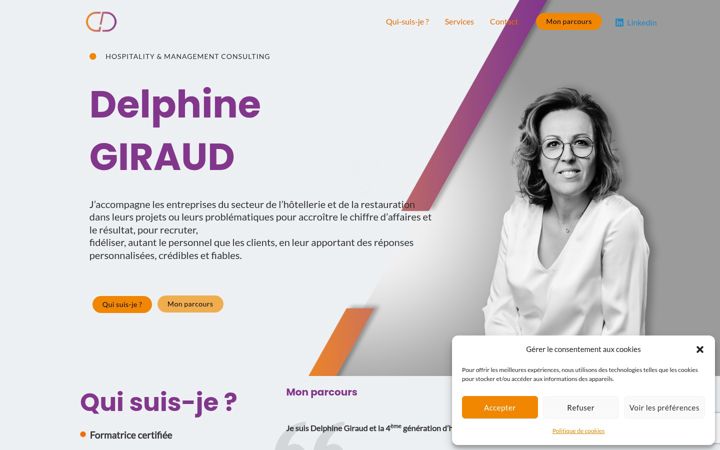 Screenshot of delphinegiraud-hmc.fr