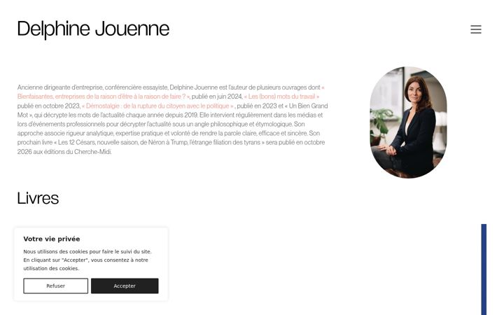 Screenshot of delphinejouenne.fr