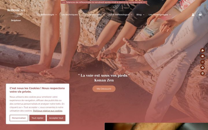 Screenshot of delphinereflexoart.fr