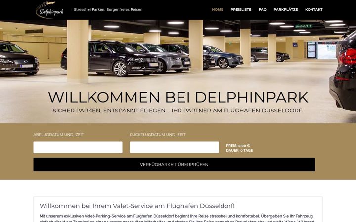 Screenshot of delphinpark.de