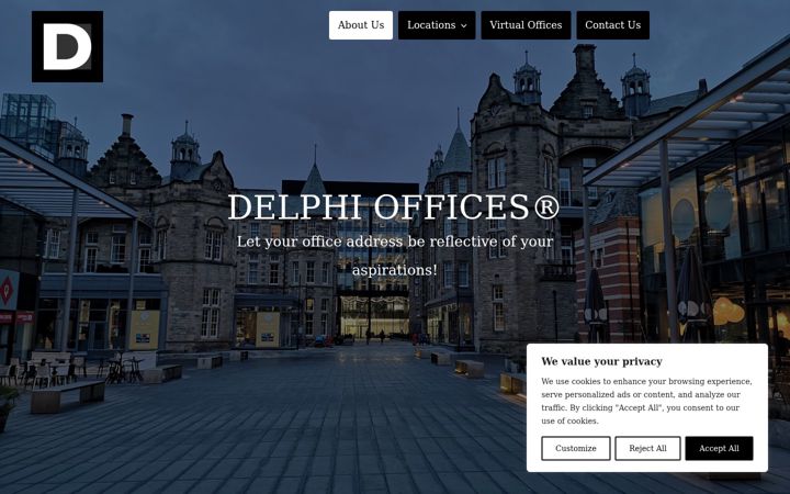 Screenshot of delphioffices.com