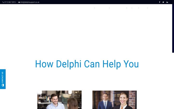 Screenshot of delphisupport.co.uk