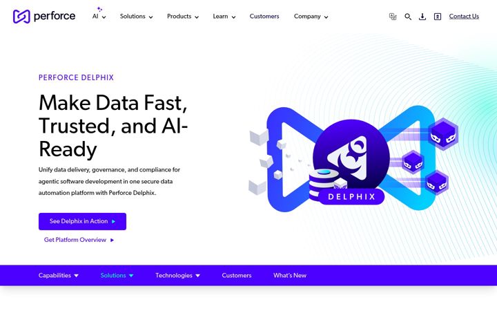 Screenshot of delphix.com