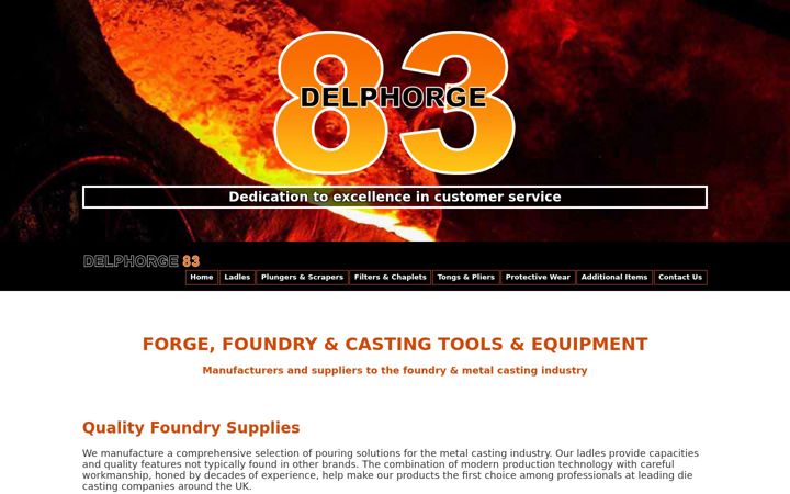 Screenshot of delphorge83.co.uk