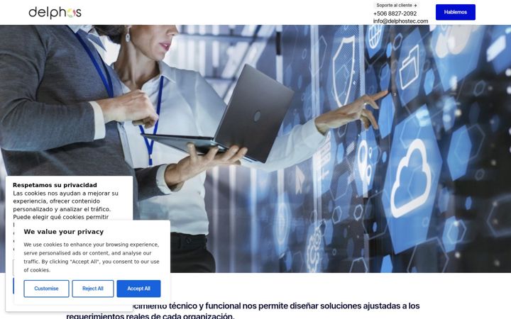 Screenshot of delphostec.com