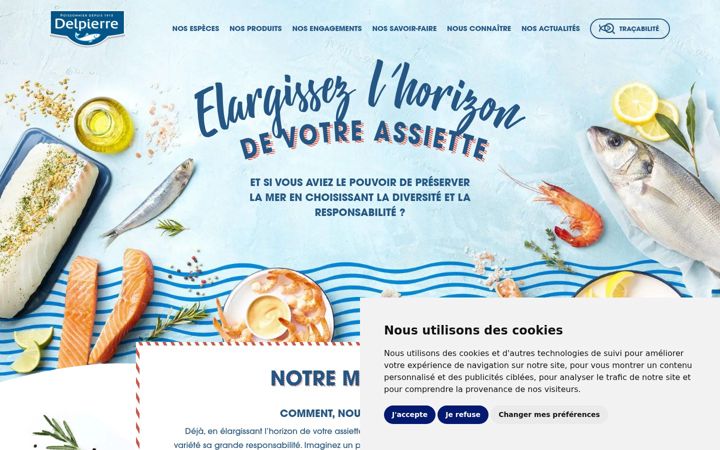 Screenshot of delpierre.com