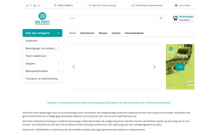 Screenshot di delponti.be