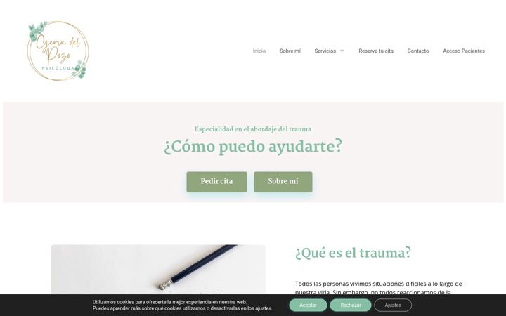 Screenshot of delpozopsicologa.com