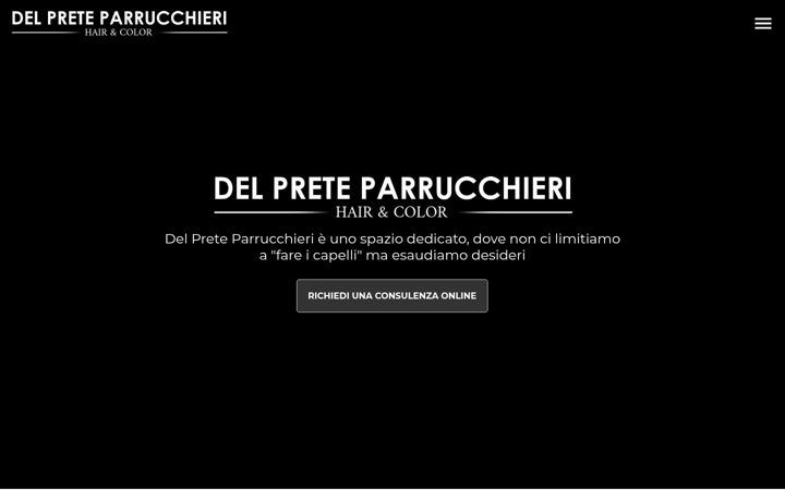 Screenshot του delpreteparrucchieri.it