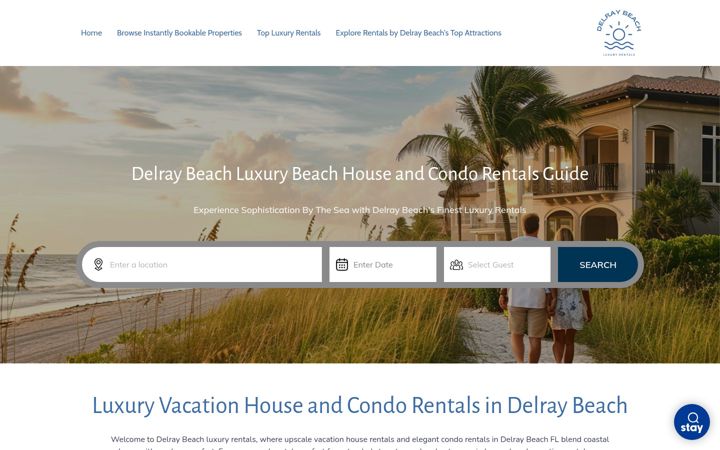 Skærmbillede af delraybeachluxuryrentals.com