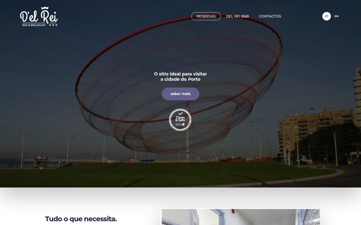 Screenshot of delreiguesthouse.com