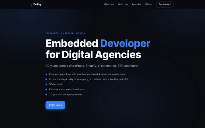 Screenshot of delreyagency.com