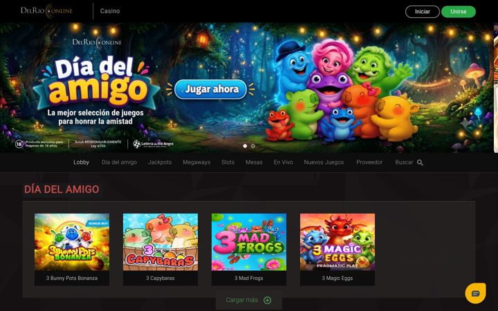 Screenshot of delrio.bet.ar