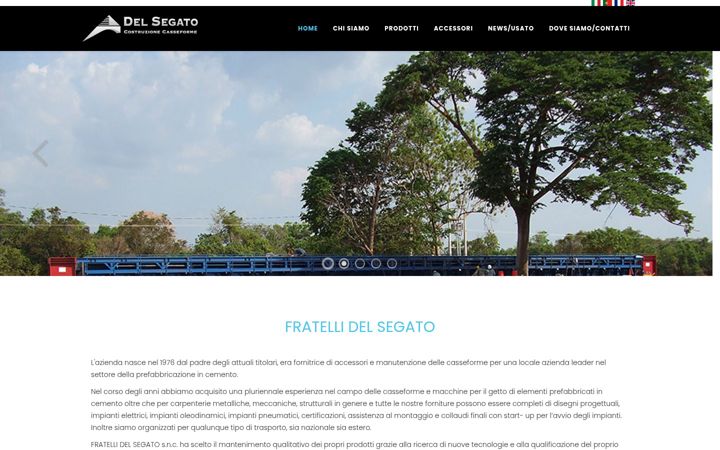 Screenshot of delsegato.it