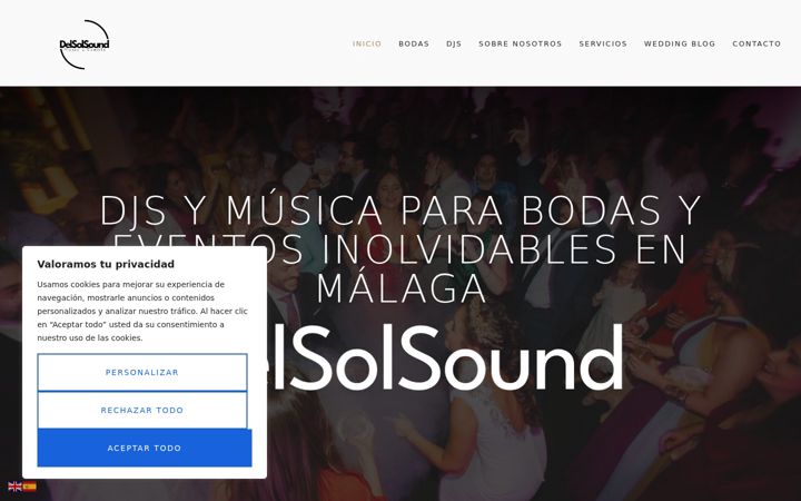 Screenshot of delsolsound.com