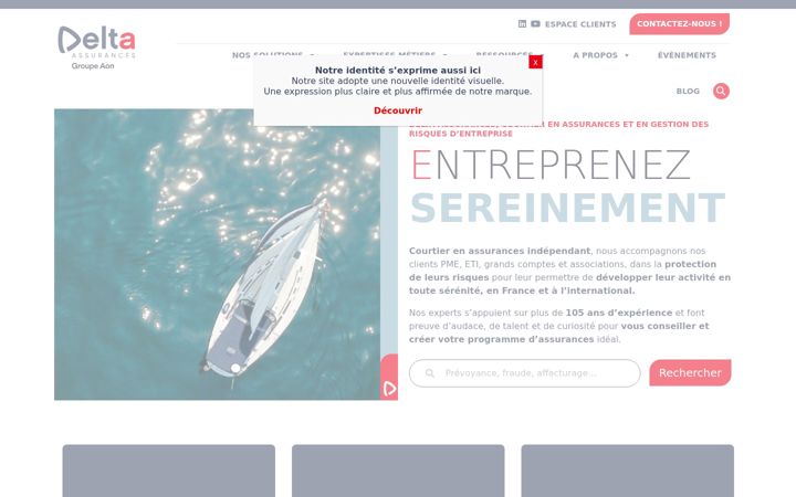 Screenshot of delta-assurances.fr