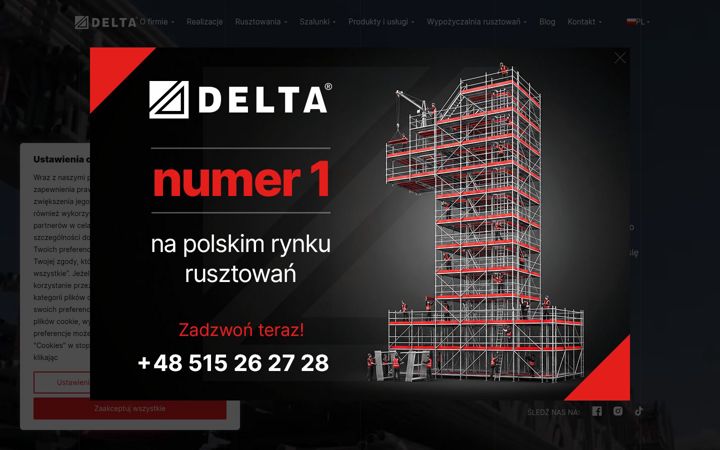Screenshot of delta-bud.eu