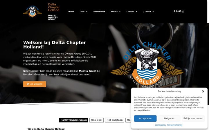Ekraanipilt saidist delta-chapter-holland.nl