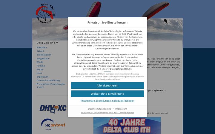 Screenshot of delta-club-ith.de