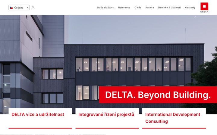 Screenshot stránky delta-group.cz