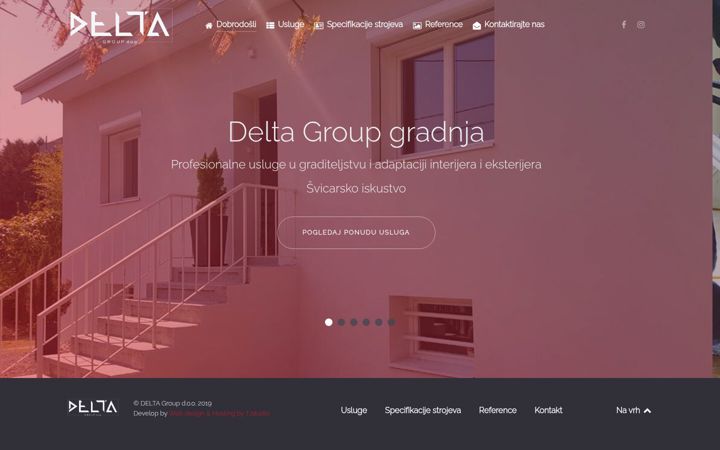 Snímek obrazovky delta-group.hr