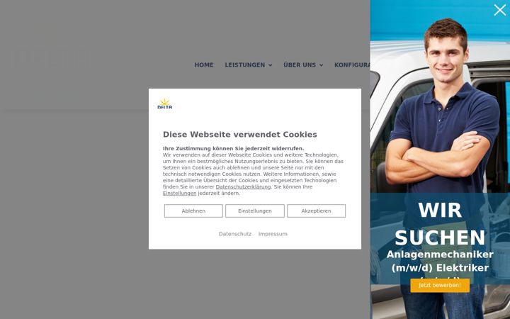 Screenshot of delta-haustechnik.de