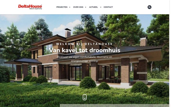 Ekraanipilt saidist delta-house.nl