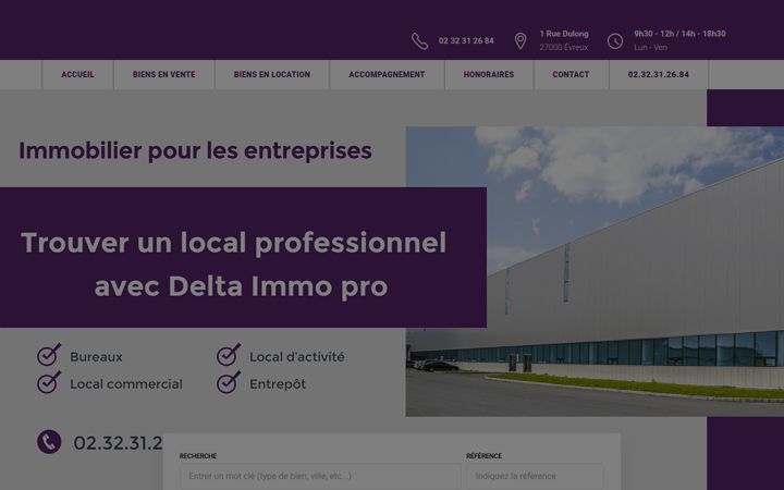 Screenshot of delta-immopro.fr