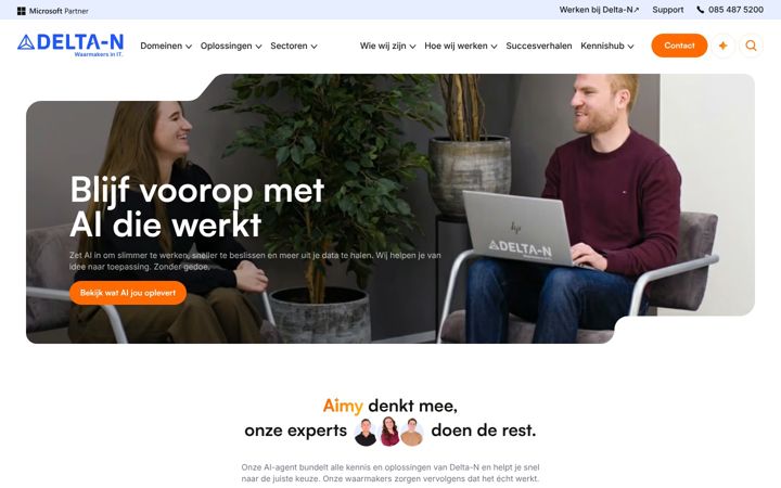Ekraanipilt saidist delta-n.nl