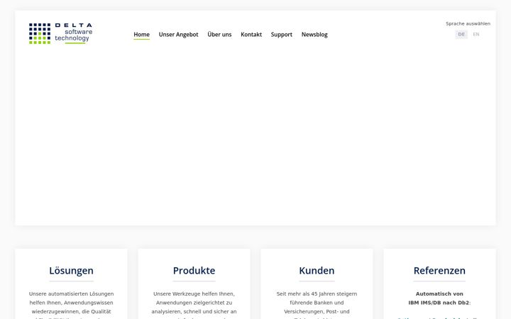 Screenshot of delta-software.com