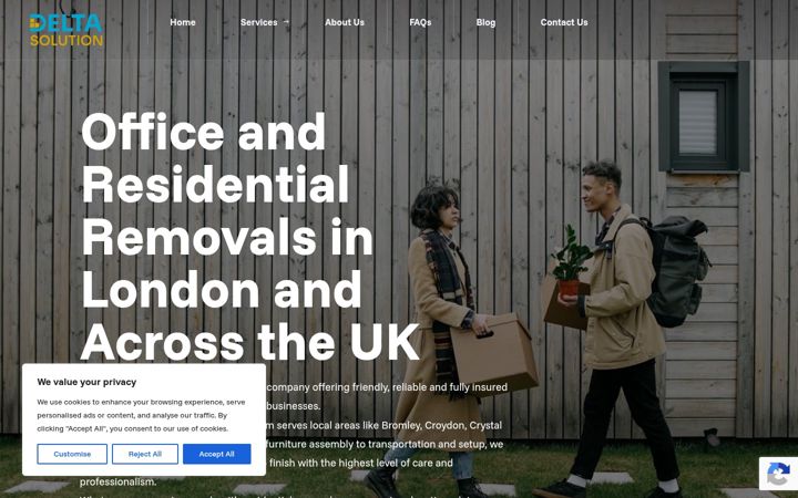 Screenshot of delta-solution.co.uk