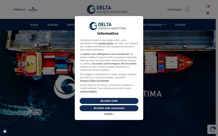 Screenshot von delta-srl.it